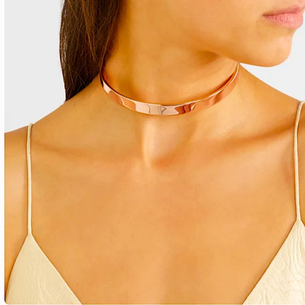Eddie Borgo designer rose gold choker - Picture 2 of 7